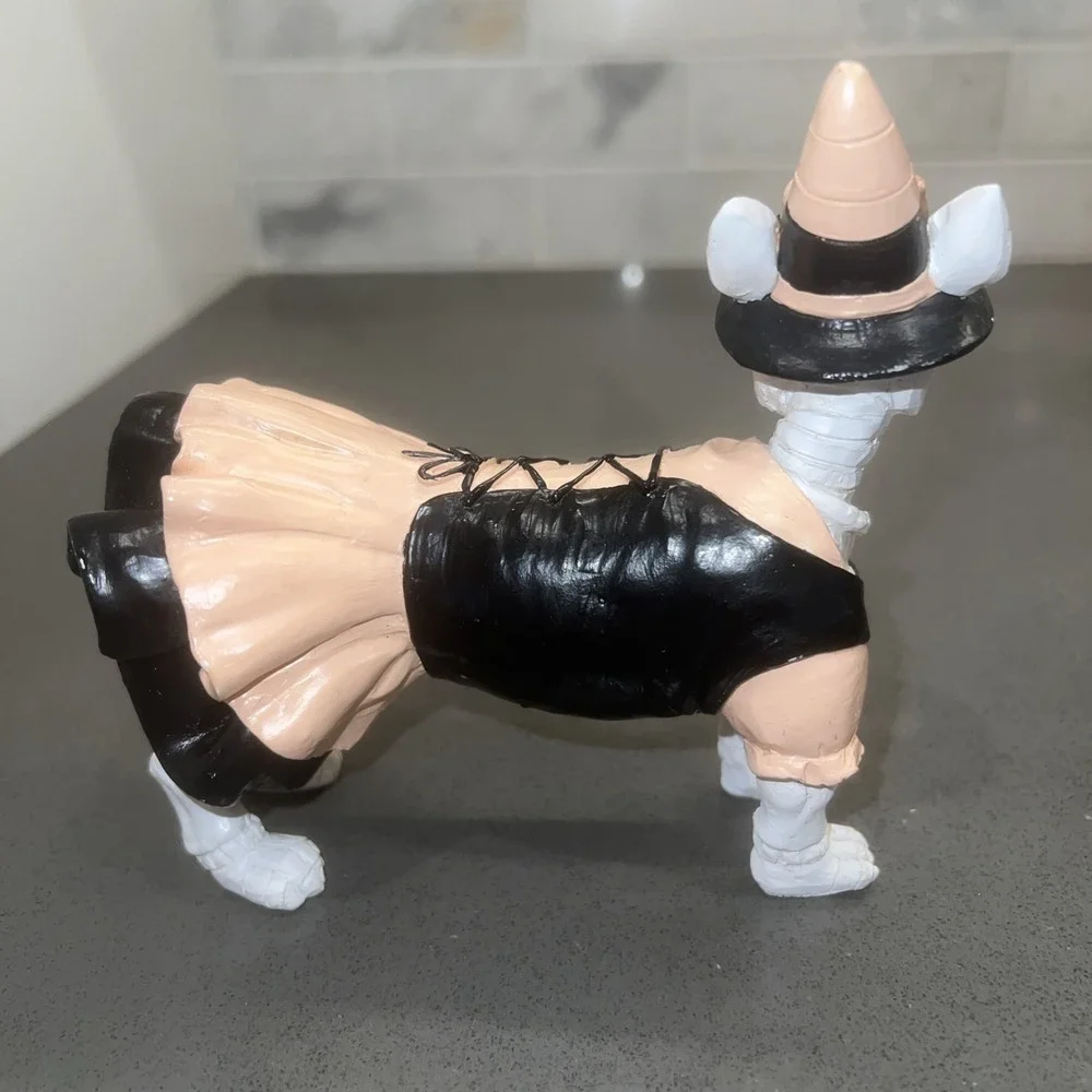 Skeleton Dog In Halloween Costume  5